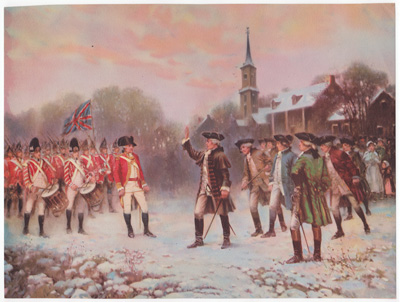 [redcoats and colonials meeting]